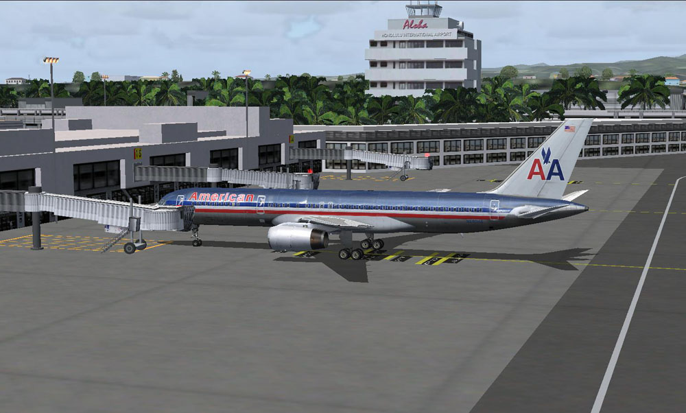 757-200 at Honolulu PHNL airport