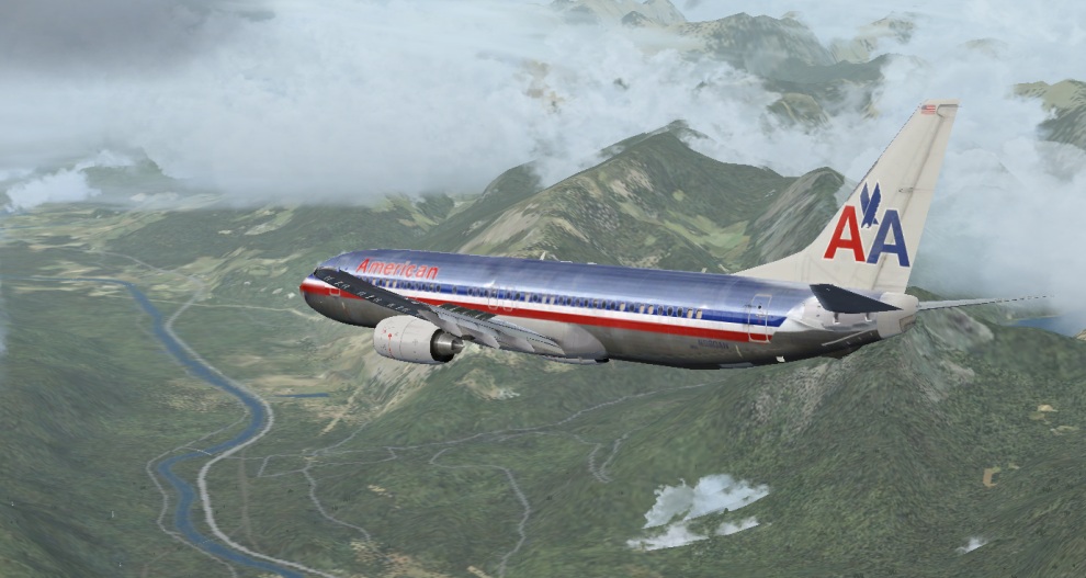 Starting the approach into LOWI and it is a very cloudy day.